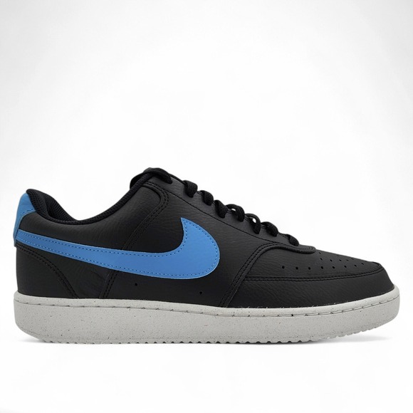 Nike‎ Court Vision Low Casual Shoes Mens 11 Black Blue DH2987-005 NEW no Box - Picture 1 of 10